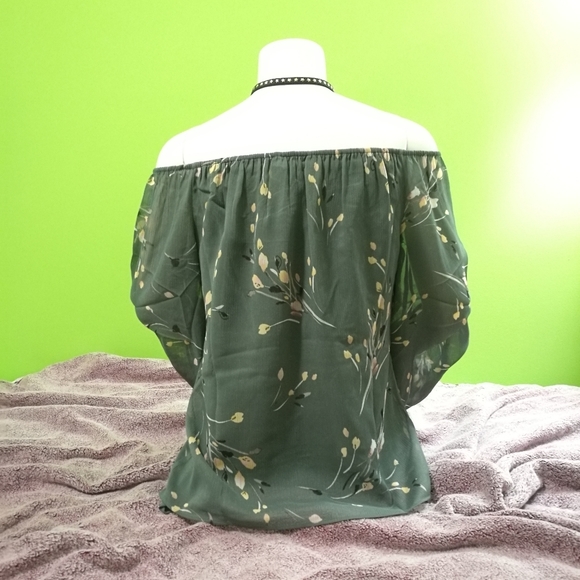 NWT xxs WHBM Off Shoulder Blouse - Picture 6 of 9